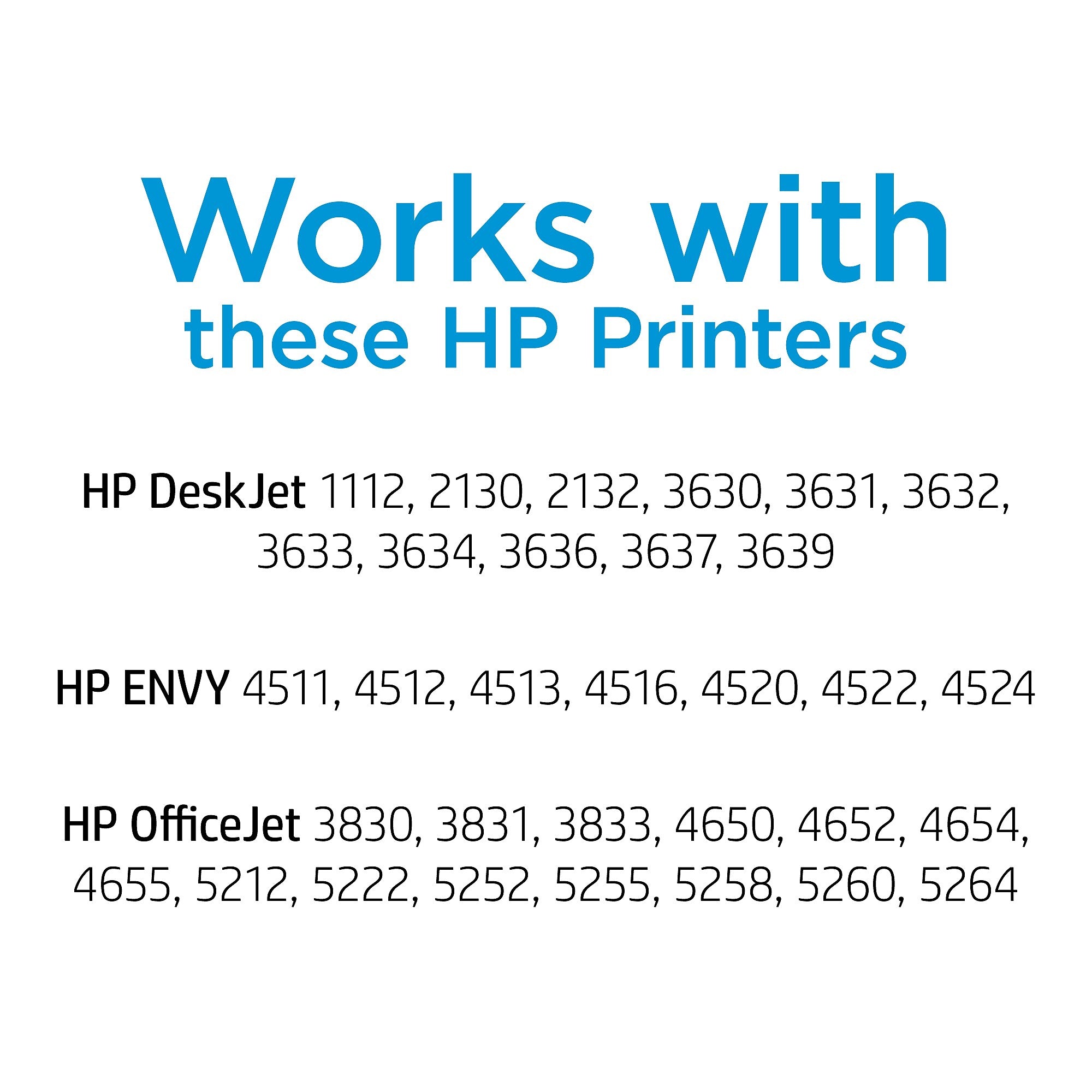 HP 63 Black Standard Yield Ink Cartridge, Prints Up to 170 Pages (F6U62AN#140)