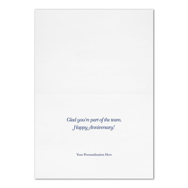 "Anniversary Characteristics" Anniversary Card w/ Gold Lined White Envelope, 100/BX