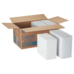 1/8-Fold Linen-Replacement Dinner Napkins, Two-Ply, 17 X 17, White