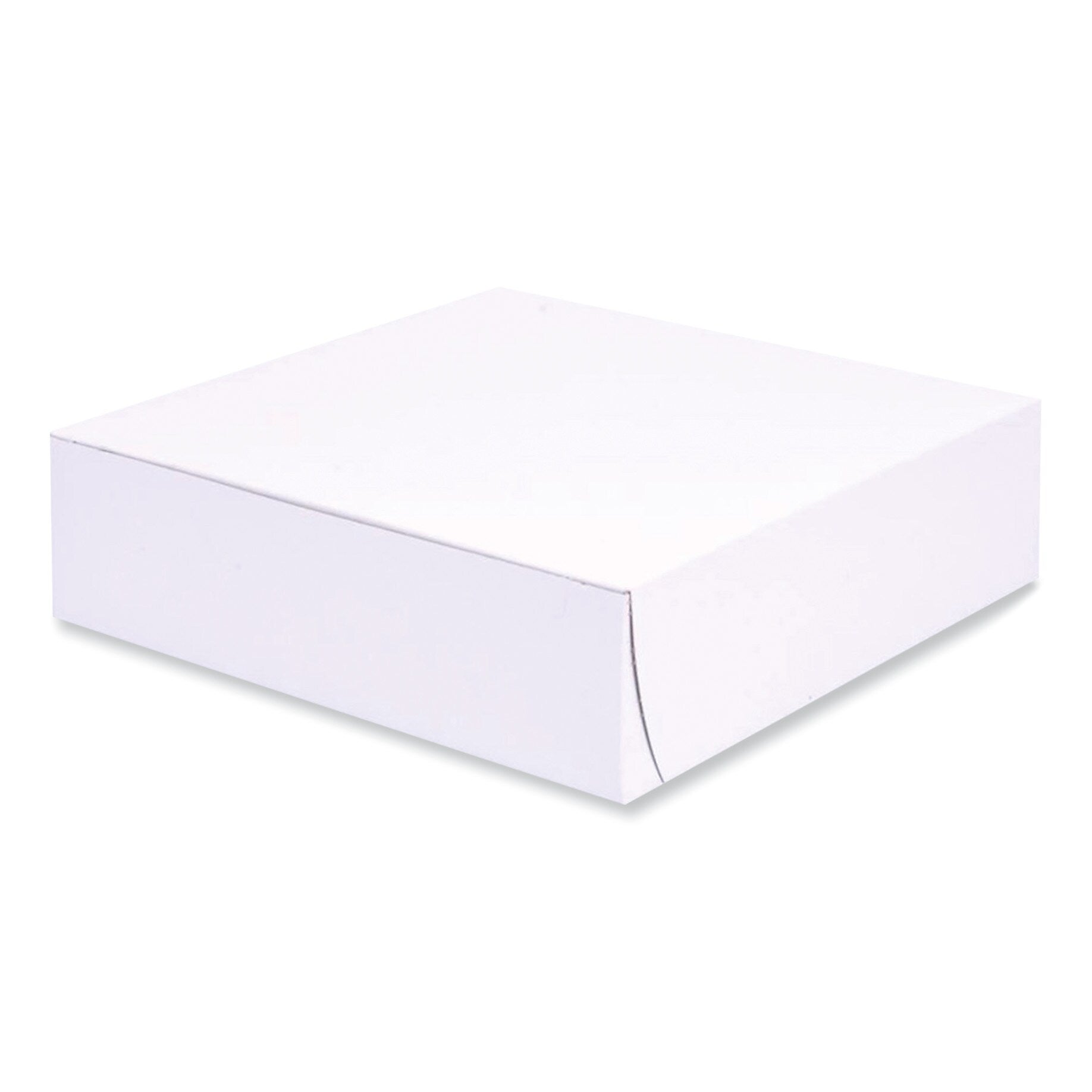 SCT Bakery Boxes, Standard, 9 x 9 x 2.5, White, Paper, 250/Carton