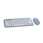 Logitech Pebble 2 Wireless Keyboard and Optical Mouse Combo, Tonal Blue (920-012202)