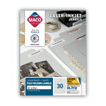 Cover-All Opaque File Folder Labels, Inkjet/laser Printers, 0.66 X 3.44, White, 30 Labels/sheet, 50 Sheets/box