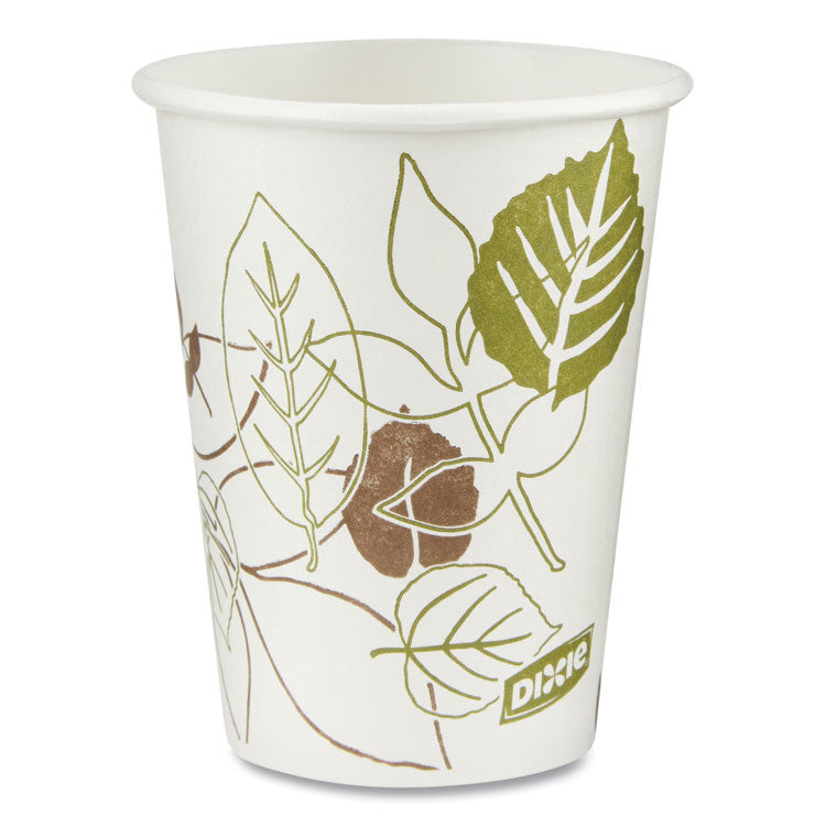 Pathways Paper Hot Cups, 8 oz, White/Brown, 25/Pack