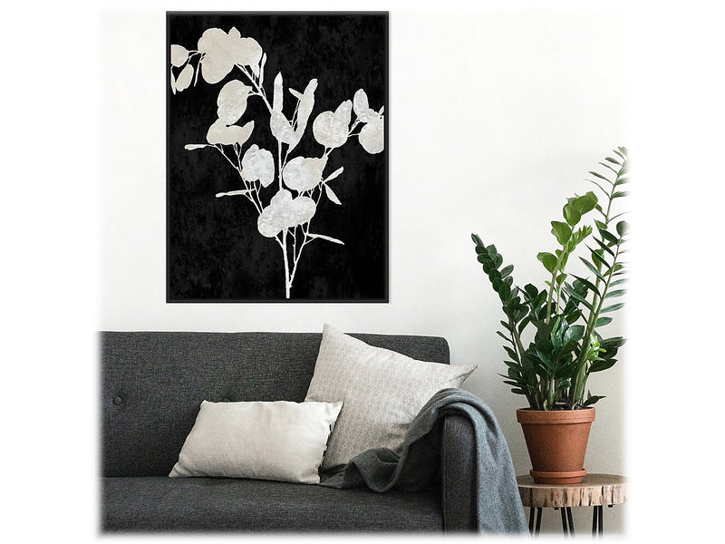 Amanti Art Plant Life White on Black III, Canvas, 23" x 30" (A42675515291)
