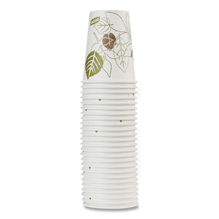 Pathways Paper Hot Cups, 8 oz, White/Brown, 25/Pack