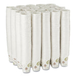 Pathways Paper Hot Cups, 10 oz, White/Brown, 50/Sleeve, 20 Sleeves/Carton