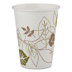 Pathways Paper Hot Cups, 12 oz, White/Brown, 25/Bag, 20 Bags/Carton