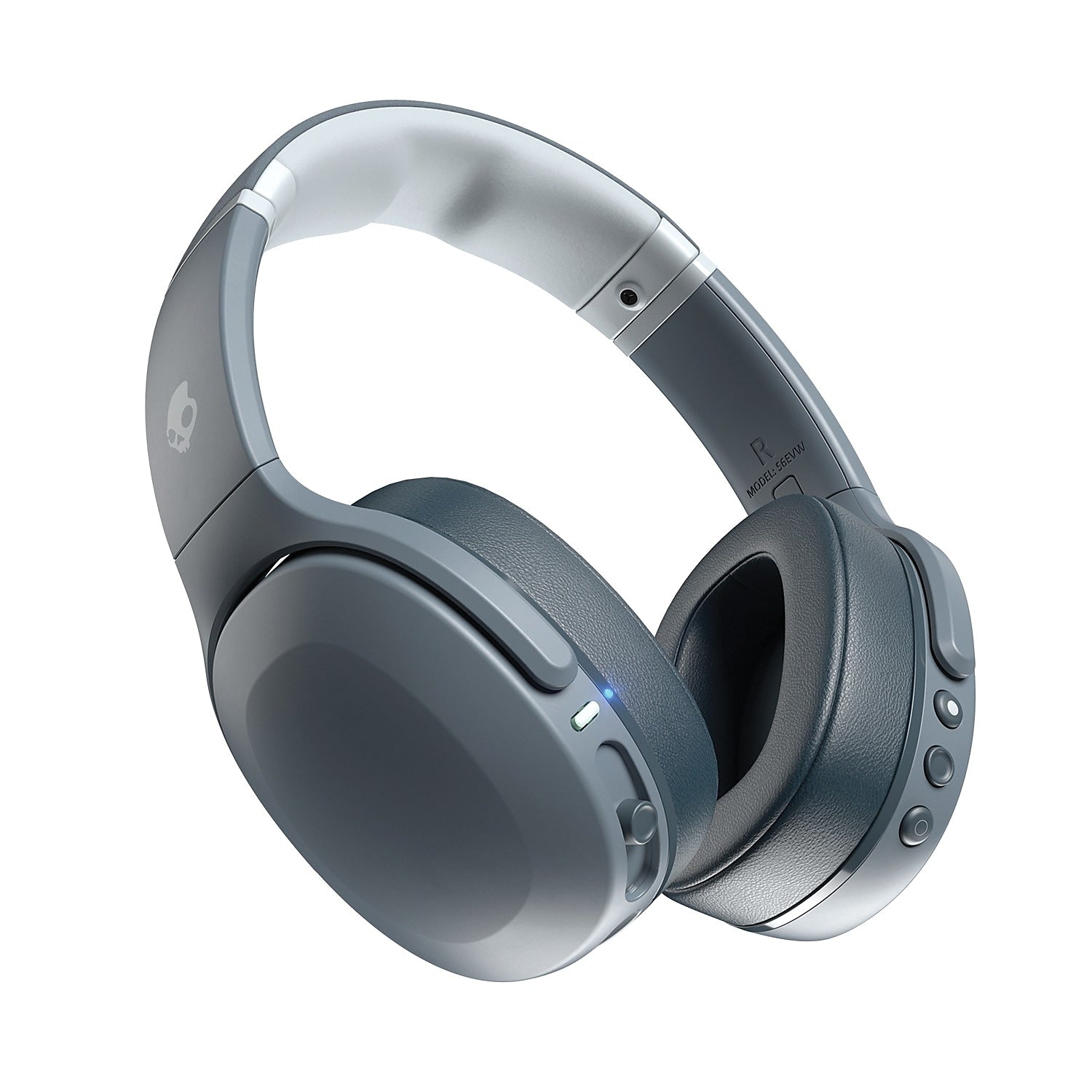 Skullcandy Crusher Evo Sensory Bass Wireless Over-Ear Headphones with Microphone, Bluetooth, Chill Gray (S6EVW-N744)