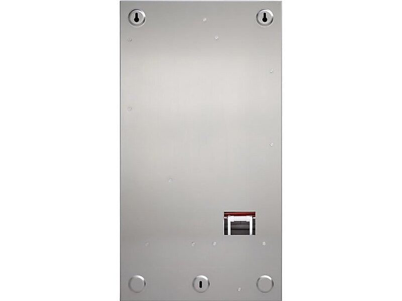 Aunt Flow Model O Stainless Steel Tampon and Pad Dispenser, Steel/White (AF-DISP-OWMS-1)
