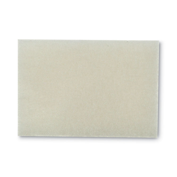 Light Duty Scrubbing Pad 9030, 3.5 X 5, White, 40/carton