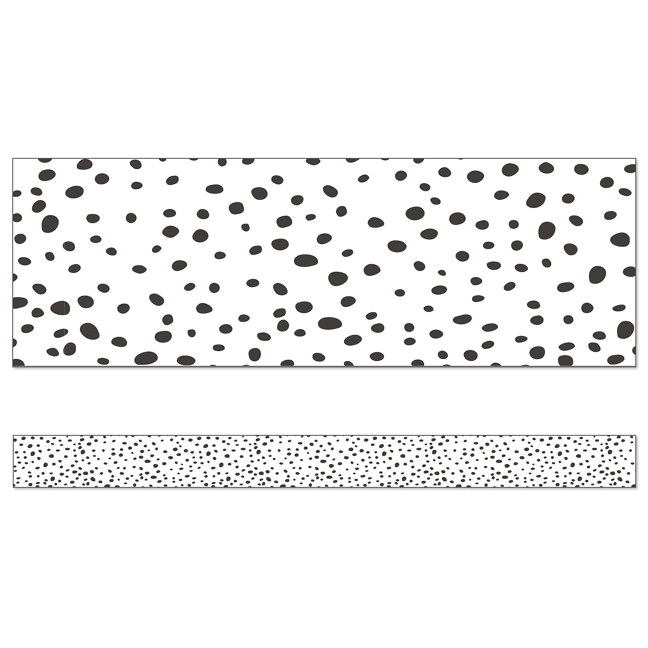 Carson Dellosa Education We Belong Straight Borders Per Bundle, 3"x 3', Black Dots, 6/Bundle (CD-108495-6)
