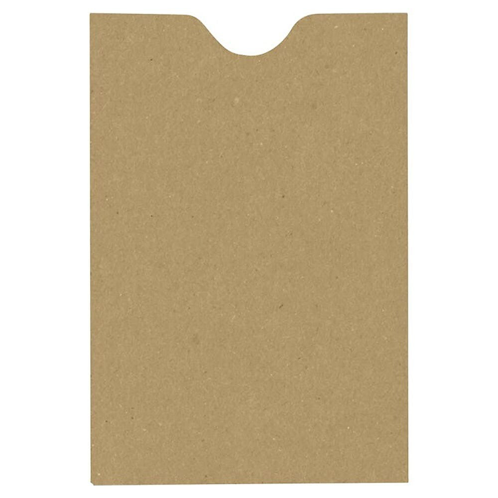 JAM Paper Unsealed Nonstandard Kraft Credit Card Envelope, 2 3/8" x 3 1/2", Brown Kraft, 1000/Pack (1801-GB-1M)