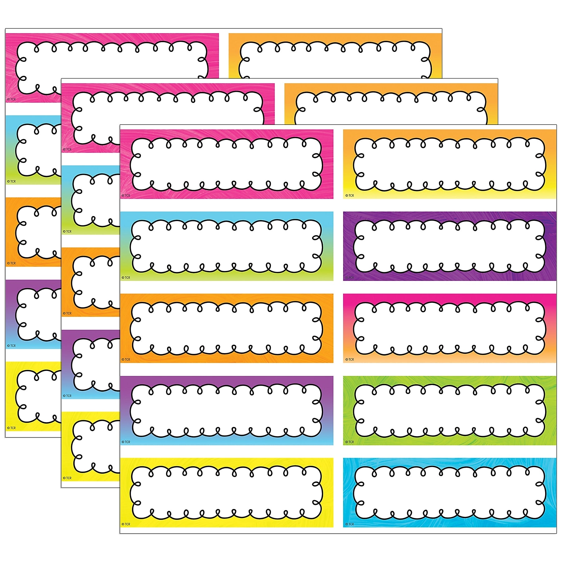 Teacher Created Resources Brights 4Ever Labels Magnetic Accents, 20/Pack, 3 Packs (TCR77056-3)