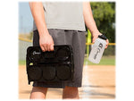 Champion Sports Plastic Water Bottle, 32 oz., Clear/Black, 6/Pack (CWBWXSET)