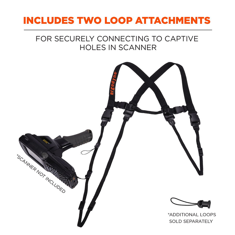 Squids 3132 Barcode Scanner Harness + Lanyard for Mobile Computers (19170)