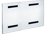 Azar Sign Holder, 17" x 11", Horizontal, Wall Mounted, Clear, Acrylic, 2/Pack (129937-2PK)