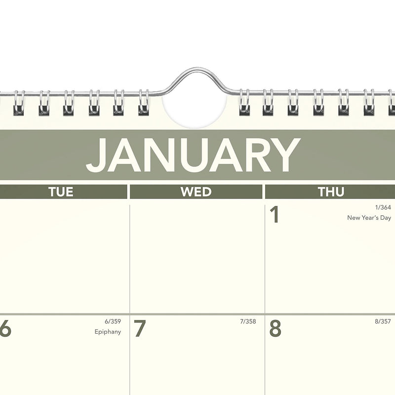 2026 AT-A-GLANCE Recycled 15" x 12" Monthly Wall Calendar, Green/Black (PMG77-28-26)