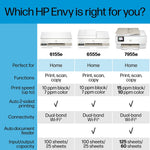 HP Envy 6155e Wireless Color All-In-One Inkjet Printer, Print, Scan, Copy, Best for Home, 3 Months FREE Ink with HP+ (714L5A)