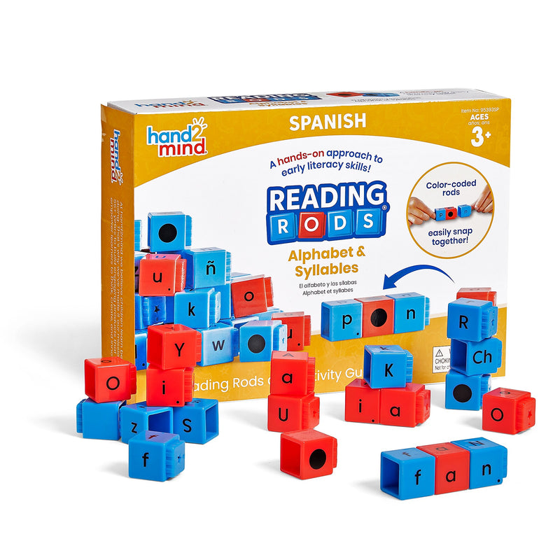 hand2mind Reading Rods in Spanish Alphabet & Syllables (95393SP)