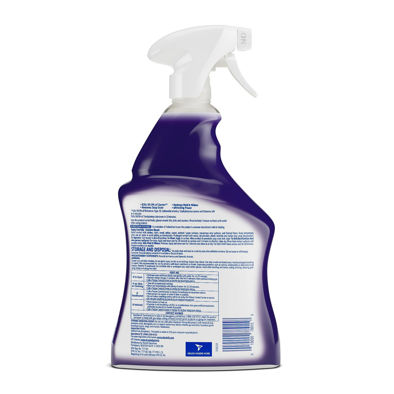Lysol Mold & Mildew Remover with Bleach, Unscented, 32 fl oz., 12/Carton (1920078915)