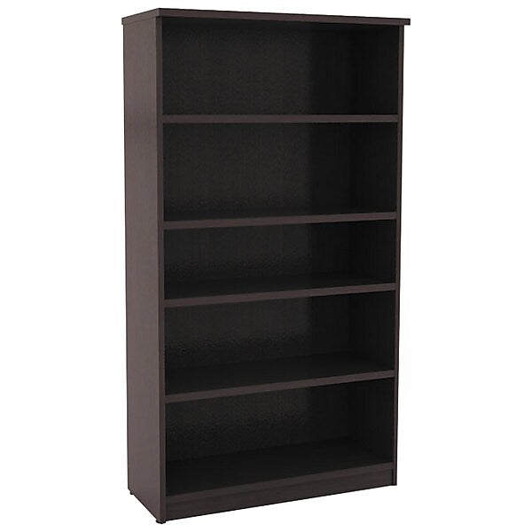 Alera Valencia Series Bookcase, Four-Shelf, 31 3/4w X 14d X 55h, Espresso (ALEVA635632ES)