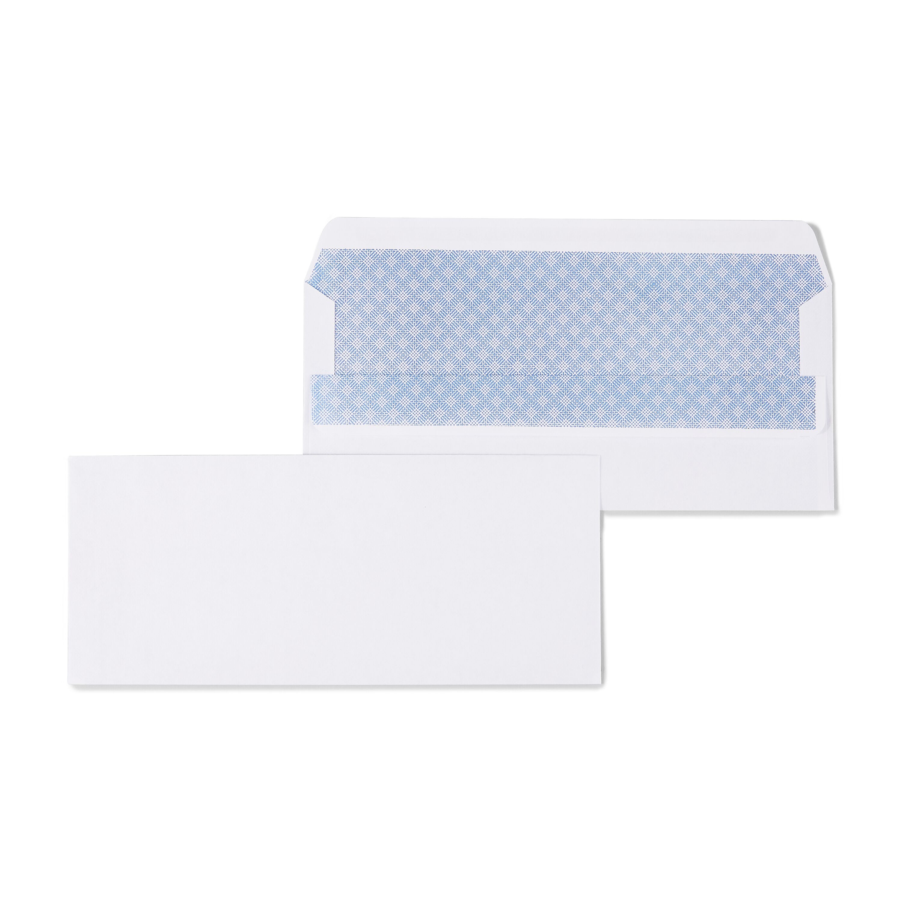 Staples Self Seal Self Seal Security Tinted #10 Business Envelopes, 4 1/8" x 9 1/2", White, 500/Box (ST511289-CC)