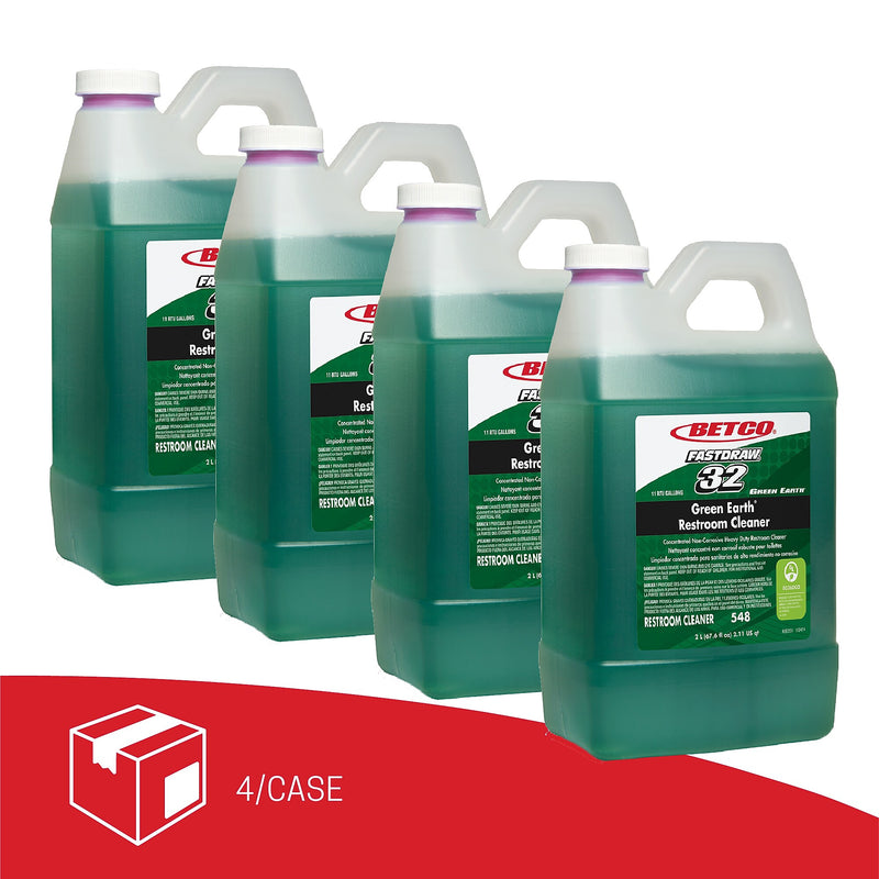 Betco Green Earth Restroom Cleaner, Citrus Scent, 67.6 Oz., 4/Carton (5484700)