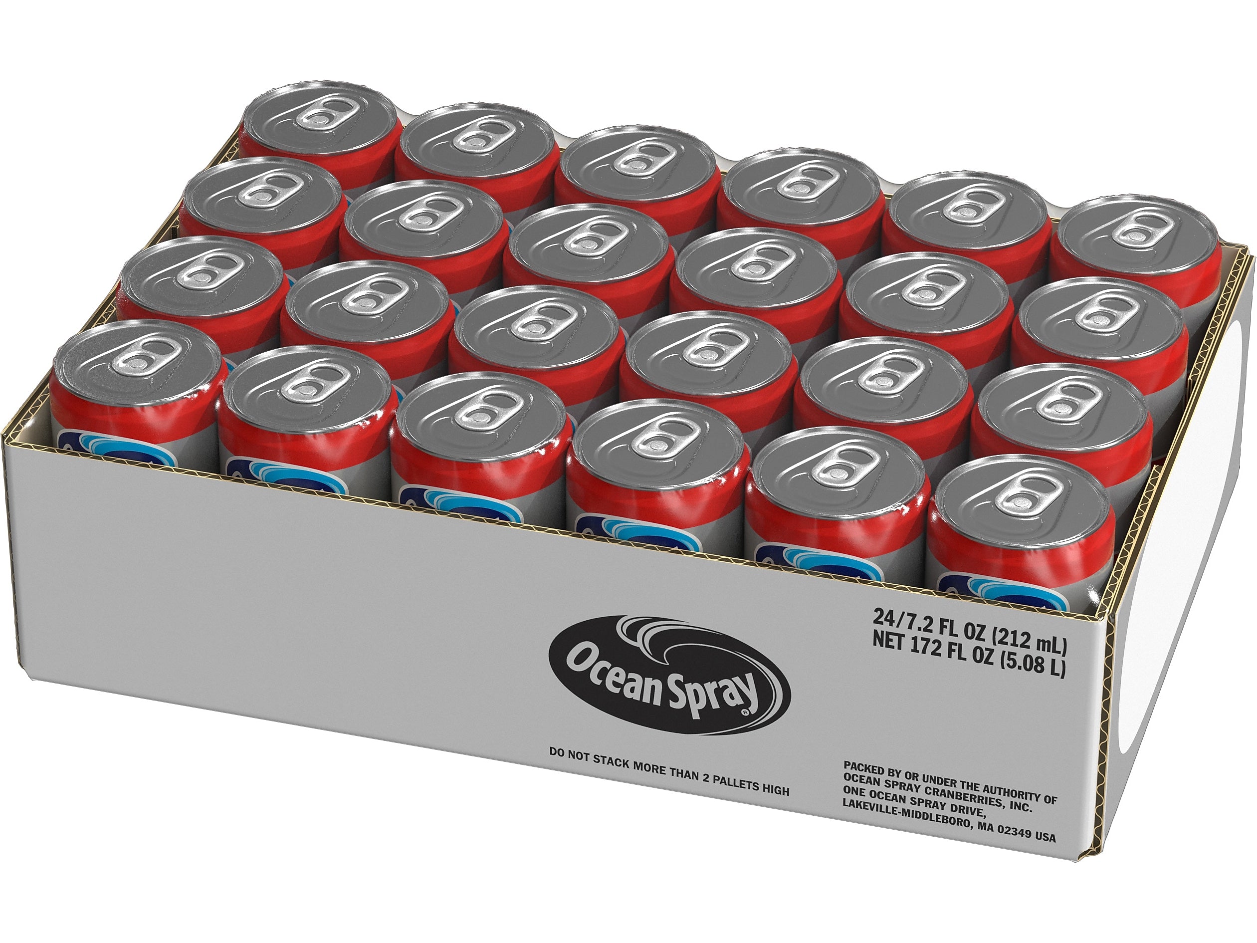 Ocean Spray Cranberry Juice Cocktail, 7.2 oz., 24 Cans/Carton (2006)