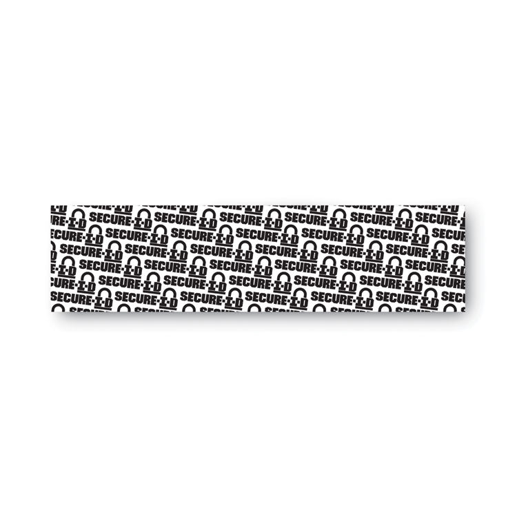 secure-i-d security stamp, obscures area 2.5 x 0.31, black