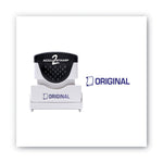 Pre-Inked Shutter Stamp, Blue, ORIGINAL, 1.63 x 0.5