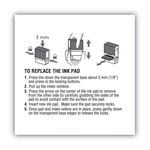 Replacement Ink Pad for 2000PLUS 1SI20PGL, 1.63" x 0.25", Red