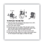 Replacement Ink Pad for 2000PLUS 1SI60P, 3.13" x 0.25", Red