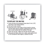 Replacement Ink Pad for 2000PLUS 1SI15P, 3" x 0.25", Red