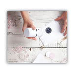 Stamp With Voucher And Fancy Gray Ink Pad, Self-Inking, 1.56" Diameter