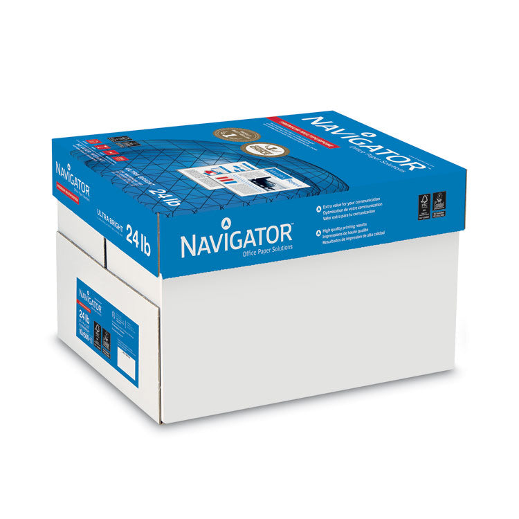 Premium Multipurpose Copy Paper, 97 Bright, 24 lb Bond Weight, 8.5 x 11, White, 500 Sheets/Ream, 10 Reams/Carton
