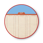Manila Out Guides, Printed Form Style, 1/5-Cut Top Tab, Out, 8.5 X 11, Manila, 100/box