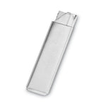 Jiffi-Cutter Compact Utility Knife with Retractable Blade, 3" Metal Handle, Chrome, 12/Box
