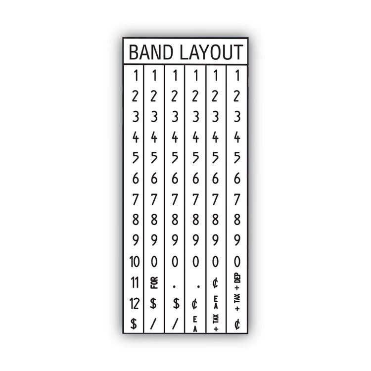 Pricemarker Kit, Model 22-6, 1-Line, 6 Characters/Line, 0.81 x 0.44 Label Size