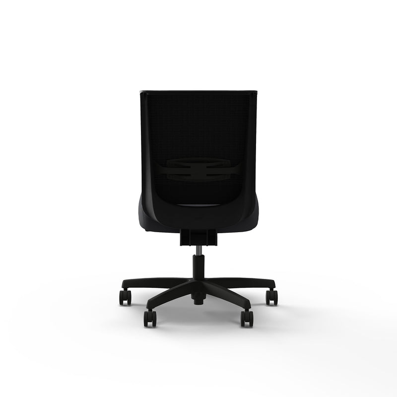 HON Convergence Armless Vinyl Swivel Task Chair, Basalt (HCT1MM.Y1.N.H.M.SX23.AL.SB.T)