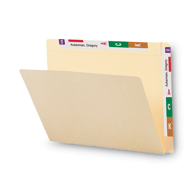 Heavyweight Manila End Tab Conversion File Folders, Straight Tabs, Letter Size, 0.75" Expansion, Manila, 100/Box