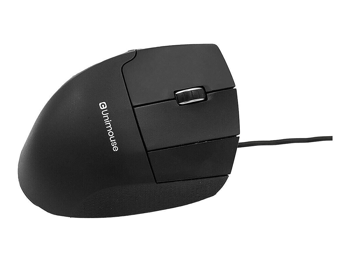 Contour Design Unimouse Ergonomic Vertical Optical USB Mouse, Black (CDUMBK21001)