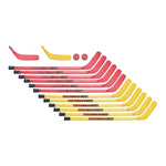 Champion Sports Elementary Hockey Set, Yellow/Red (HS36SET)