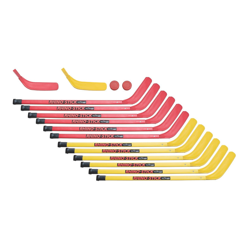 Champion Sports Elementary Hockey Set, Yellow/Red (HS36SET)