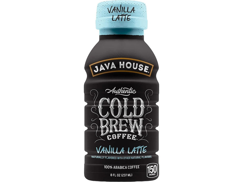 Java House Vanilla Latte Cold Brew Coffee, 8 fl. oz., 24/Carton (FA10E080)