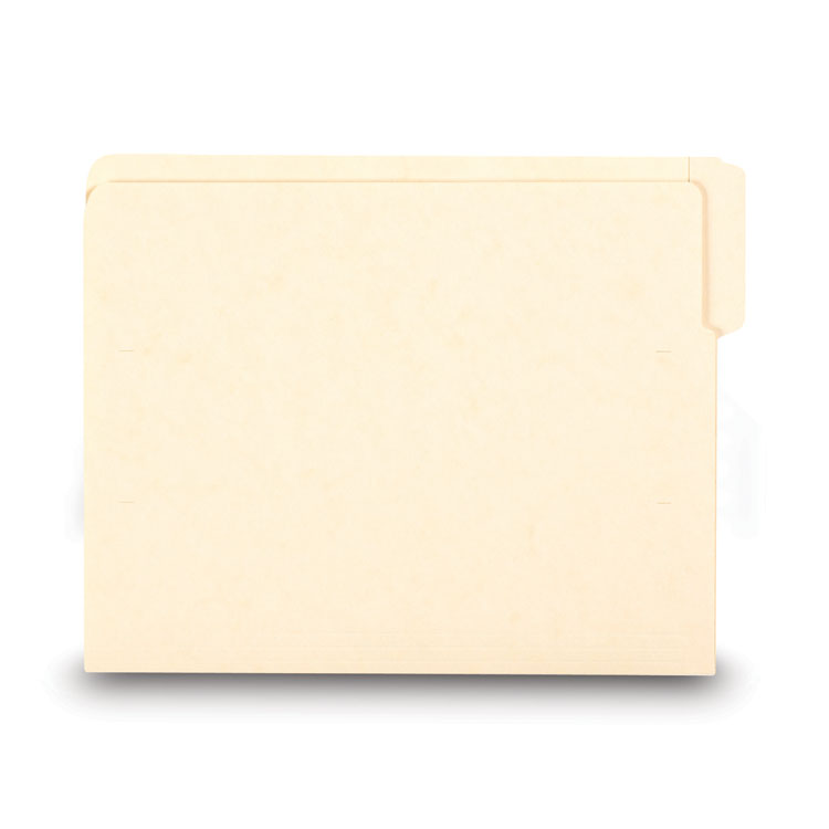 Heavyweight Manila End Tab Folders, 9" High Front, 1/3-Cut Tabs: Assorted, Letter, 0.75" Expansion, Manila, 100/Box