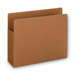 Heavy-Duty Redrope End Tab Tuff Pockets, 5.25" Expansion, Letter Size, Redrope, 10/box