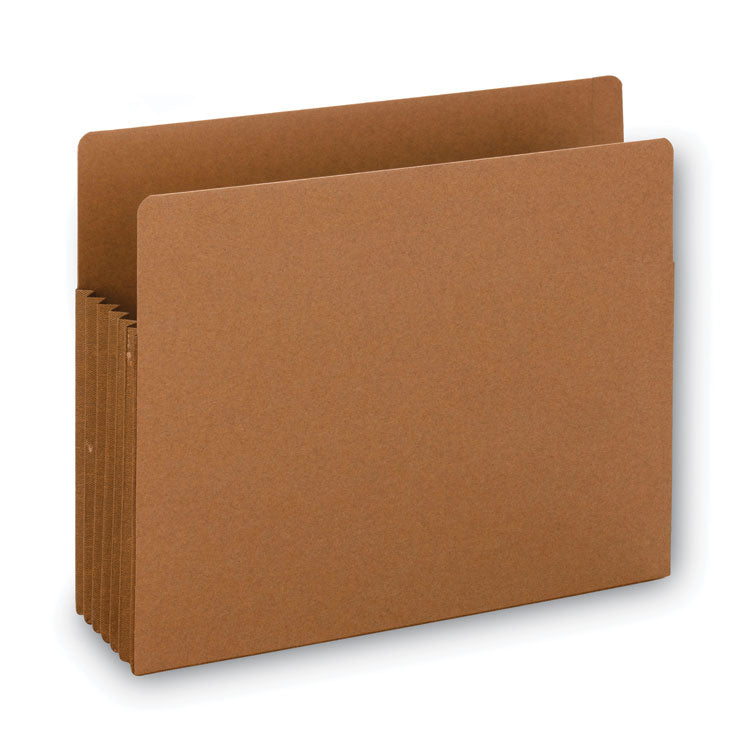 Heavy-Duty Redrope End Tab Tuff Pockets, 5.25" Expansion, Letter Size, Redrope, 10/box