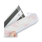 Easy Shine Applicator Pad, Microfiber, 18", White/yellow, 10/carton