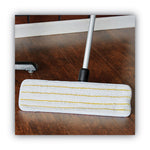 Easy Shine Applicator Pad, Microfiber, 18", White/yellow, 10/carton