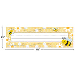Teacher Created Resources Buzzing Bees School Name Plates, 11.5" x 3.5", 36/Pack, 6 Packs/Bundle (TCR6909-6)